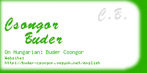 csongor buder business card